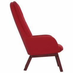 VidaXL Chaise de relaxation Rouge bordeaux Velours -Fauteuils Soldes image 4 341223