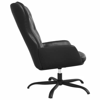 VidaXL Chaise de relaxation Noir Similicuir 6 VidaXL Chaise de relaxation Noir Similicuir – Image 4
