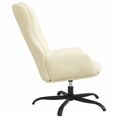 VidaXL Fauteuil inclinable Crème Similicuir 6 VidaXL Fauteuil inclinable Crème Similicuir – Image 4