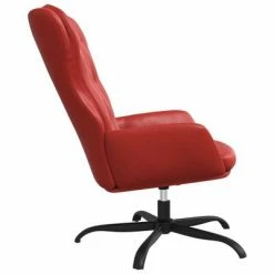VidaXL Chaise de relaxation Rouge bordeaux Similicuir -Fauteuils Soldes image 4 341244