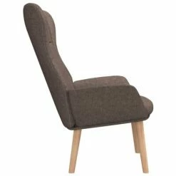 VidaXL Chaise de relaxation Taupe Tissu -Fauteuils Soldes image 4 341403