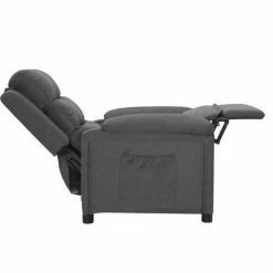 VidaXL Fauteuil inclinable Gris foncé Tissu -Fauteuils Soldes image 4 342340