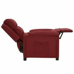 VidaXL Fauteuil inclinable Rouge bordeaux Tissu -Fauteuils Soldes image 4 342342