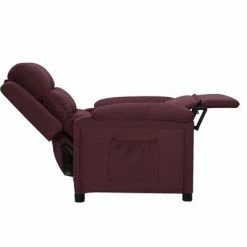 VidaXL Fauteuil inclinable Violet Tissu 11 VidaXL Fauteuil inclinable Violet Tissu -Fauteuils Soldes image 4 342346