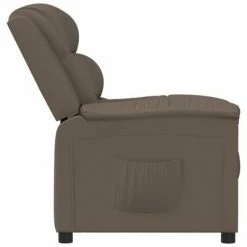 VidaXL Fauteuil inclinable Gris Similicuir -Fauteuils Soldes image 4 342366