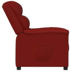 VidaXL Fauteuil inclinable Rouge bordeaux Similicuir -Fauteuils Soldes image 4 342367