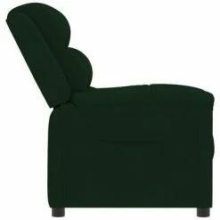 VidaXL Fauteuil inclinable Vert foncé Velours -Fauteuils Soldes image 4 342379