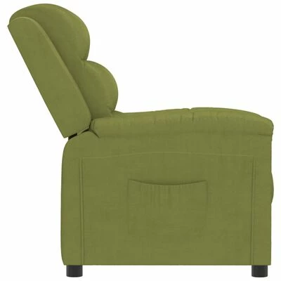 VidaXL Fauteuil inclinable Vert clair Velours 6 VidaXL Fauteuil inclinable Vert clair Velours – Image 4