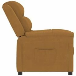 VidaXL Fauteuil inclinable Marron Velours -Fauteuils Soldes image 4 342385