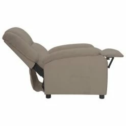 VidaXL Fauteuil inclinable Gris clair Velours 11 VidaXL Fauteuil inclinable Gris clair Velours -Fauteuils Soldes image 4 342399