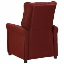VidaXL Fauteuil inclinable Rouge bordeaux Tissu -Fauteuils Soldes image 4 342438