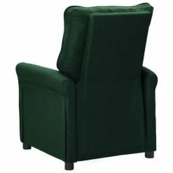 VidaXL Fauteuil inclinable Vert foncé Tissu 11 VidaXL Fauteuil inclinable Vert foncé Tissu -Fauteuils Soldes image 4 342440
