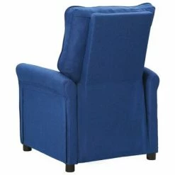 VidaXL Fauteuil inclinable Bleu Tissu 11 VidaXL Fauteuil inclinable Bleu Tissu -Fauteuils Soldes image 4 342751