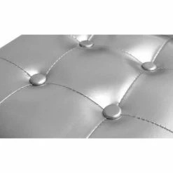 VidaXL Fauteuil avec repose-pied Argenté Similicuir -Fauteuils Soldes image 4 60709