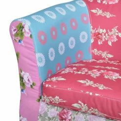 VidaXL Fauteuil avec design de patchwork Tissu -Fauteuils Soldes image 5 240650