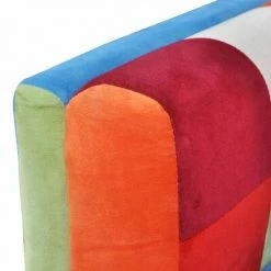 VidaXL Fauteuil cube avec design de patchwork Chrome Tissu 12 VidaXL Fauteuil cube avec design de patchwork Chrome Tissu -Fauteuils Soldes image 5 240895