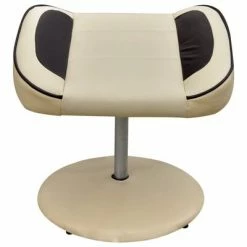 VidaXL Fauteuil avec repose-pied Blanc crème Similicuir -Fauteuils Soldes image 5 241036