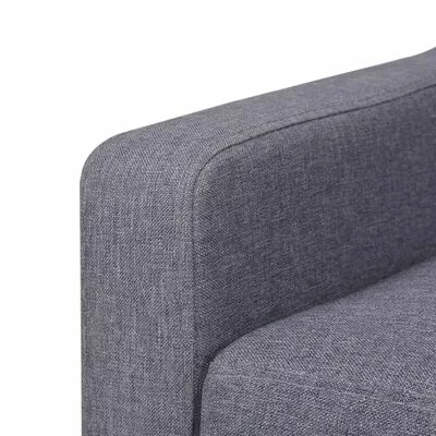 VidaXL Fauteuil Gris Tissu 7 VidaXL Fauteuil Gris Tissu – Image 5