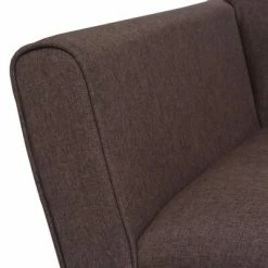 VidaXL Fauteuil Marron Acier et tissu -Fauteuils Soldes image 5 245518