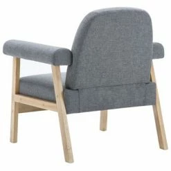 VidaXL Fauteuil Gris clair Tissu -Fauteuils Soldes image 5 246642