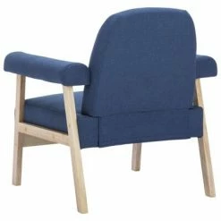 VidaXL Fauteuil Bleu Tissu -Fauteuils Soldes image 5 246648