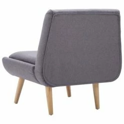 VidaXL Fauteuil sans accoudoirs Gris clair Tissu -Fauteuils Soldes image 5 246988