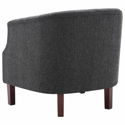 VidaXL Fauteuil Gris foncé Tissu 7 VidaXL Fauteuil Gris foncé Tissu – Image 5