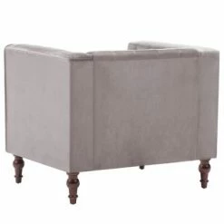 VidaXL Fauteuil Gris Velours -Fauteuils Soldes image 5 247014