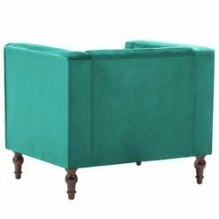 VidaXL Fauteuil Vert Velours -Fauteuils Soldes image 5 247016