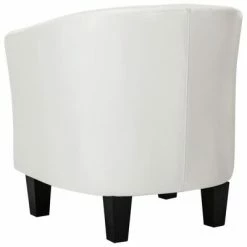 VidaXL Fauteuil Blanc Similicuir -Fauteuils Soldes image 5 248067