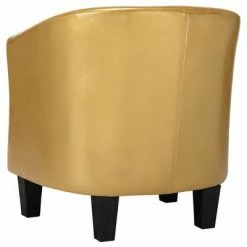 VidaXL Fauteuil Doré brillant Similicuir -Fauteuils Soldes image 5 248069