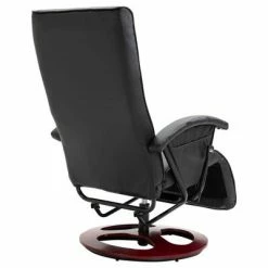 VidaXL Fauteuil TV pivotant Noir Similicuir 12 VidaXL Fauteuil TV pivotant Noir Similicuir -Fauteuils Soldes image 5 248449