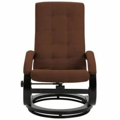 VidaXL Fauteuil inclinable avec repose-pieds Marron Tissu en daim -Fauteuils Soldes image 5 248469