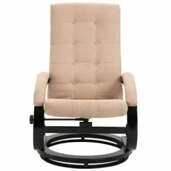 VidaXL Fauteuil inclinable avec repose-pieds Crème Tissu en daim 12 VidaXL Fauteuil inclinable avec repose-pieds Crème Tissu en daim -Fauteuils Soldes image 5 248470