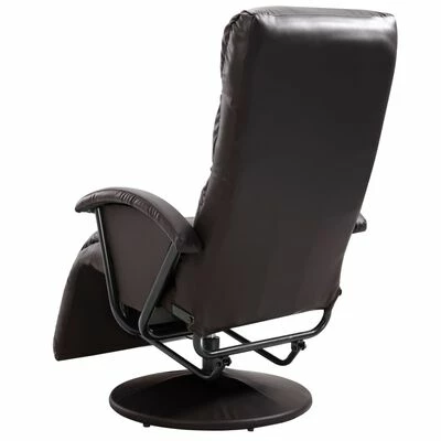VidaXL Fauteuil inclinable TV Marron Similicuir 7 VidaXL Fauteuil inclinable TV Marron Similicuir – Image 5