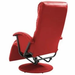 VidaXL Fauteuil inclinable TV Rouge Similicuir -Fauteuils Soldes image 5 248480