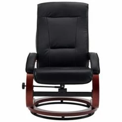 VidaXL Fauteuil inclinable avec repose-pied Noir Similicuir -Fauteuils Soldes image 5 248597