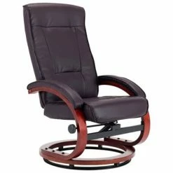 VidaXL Fauteuil inclinable avec repose-pied Marron Similicuir -Fauteuils Soldes image 5 248599
