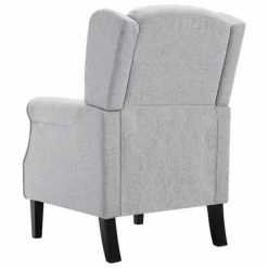 VidaXL Fauteuil Gris clair Tissu -Fauteuils Soldes image 5 248615