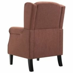 VidaXL Fauteuil Marron Tissu -Fauteuils Soldes image 5 248617