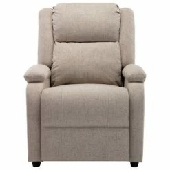 VidaXL Fauteuil inclinable TV Crème Tissu 12 VidaXL Fauteuil inclinable TV Crème Tissu -Fauteuils Soldes image 5 248693