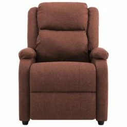 VidaXL Fauteuil inclinable TV Marron Tissu 12 VidaXL Fauteuil inclinable TV Marron Tissu -Fauteuils Soldes image 5 248696