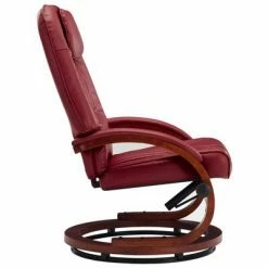 VidaXL Fauteuil inclinable avec repose-pied Rouge bordeaux Similicuir -Fauteuils Soldes image 5 248705