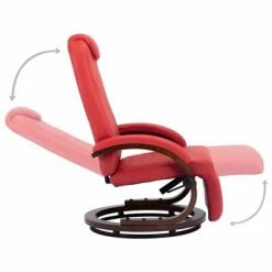 VidaXL Fauteuil inclinable TV Rouge Similicuir 12 VidaXL Fauteuil inclinable TV Rouge Similicuir -Fauteuils Soldes image 5 248718