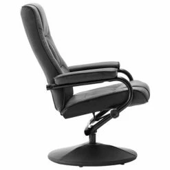 VidaXL Fauteuil TV avec repose-pied Gris Similicuir -Fauteuils Soldes image 5 249297