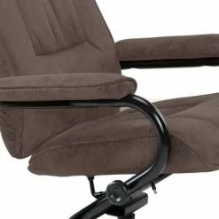VidaXL Fauteuil TV avec repose-pied Marron Similicuir daim -Fauteuils Soldes image 5 249308