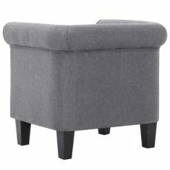 VidaXL Fauteuil avec coussin Gris clair Tissu 12 VidaXL Fauteuil avec coussin Gris clair Tissu -Fauteuils Soldes image 5 281302