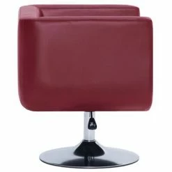 VidaXL Fauteuil pivotant Rouge bordeaux Similicuir -Fauteuils Soldes image 5 282121