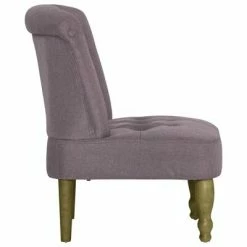 VidaXL Chaises françaises 2 pcs Taupe Tissu 12 VidaXL Chaises françaises 2 pcs Taupe Tissu -Fauteuils Soldes image 5 282138
