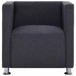 VidaXL Fauteuil cube Gris foncé Tissu 12 VidaXL Fauteuil cube Gris foncé Tissu -Fauteuils Soldes image 5 282144